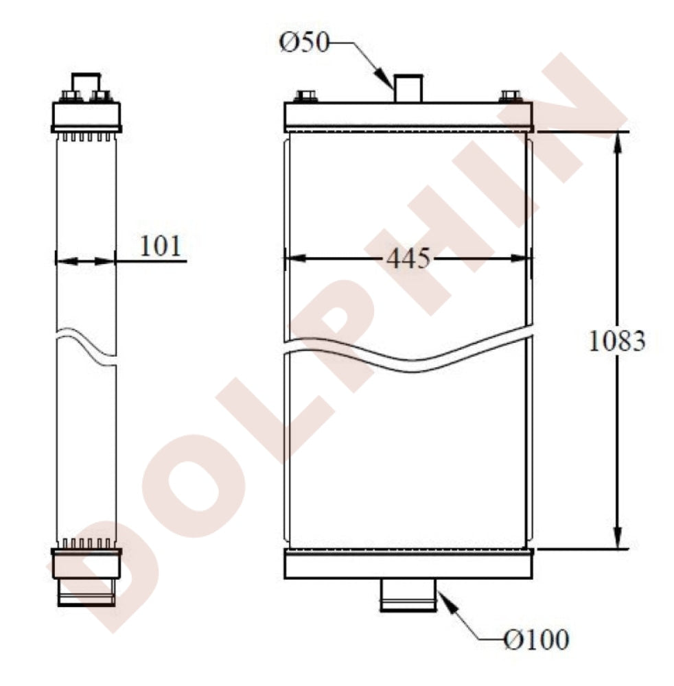 HITACHI Radiator - Excavator ZAXIS 870, ZX850-3, TL1100-3, ZX1800K