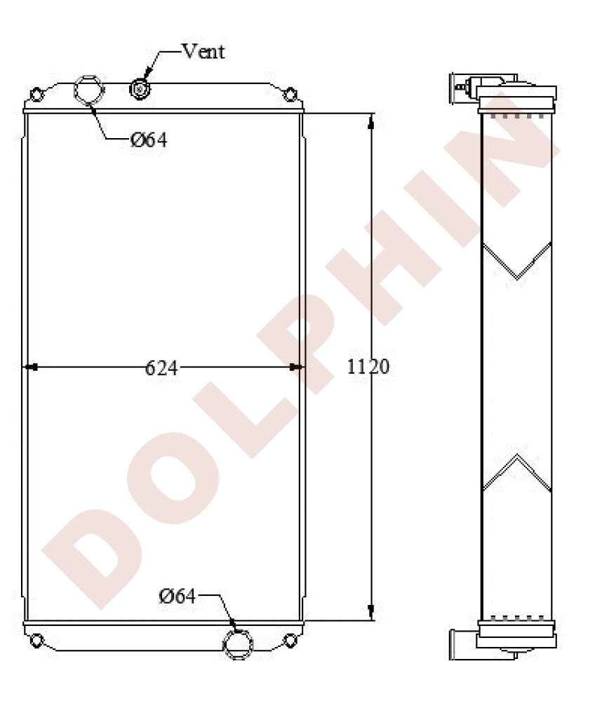 CATERPILLAR Radiator - WHEEL LOADER, 982 982M, 980, 980M, 980XE, 982XE