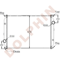 Load image into Gallery viewer, VOLVO  Radiator - WAH64, WCA64T, WG42T, WG64T, WG64, WIA64T, WX64 883 x 658 x 54 mm

