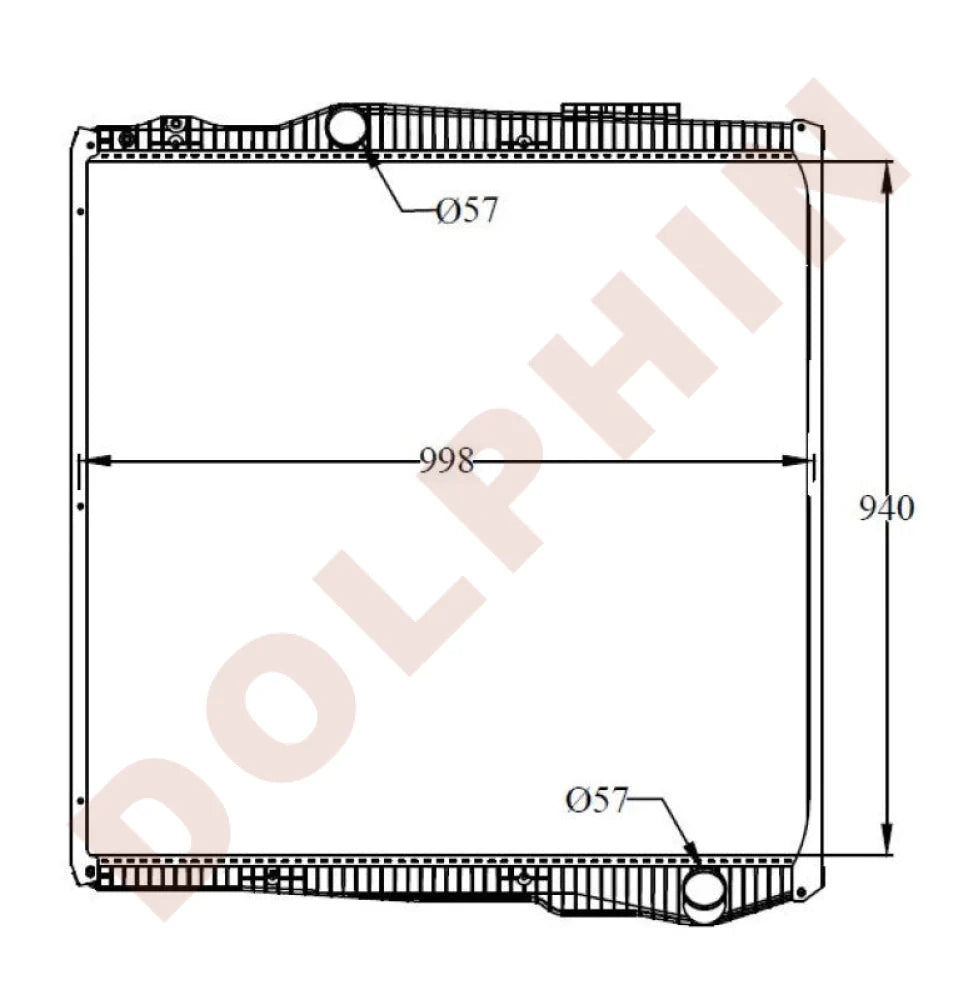 SCANIA Radiator - 2004 - 940 x 998 x 40 mm | Dolphin Catalogue