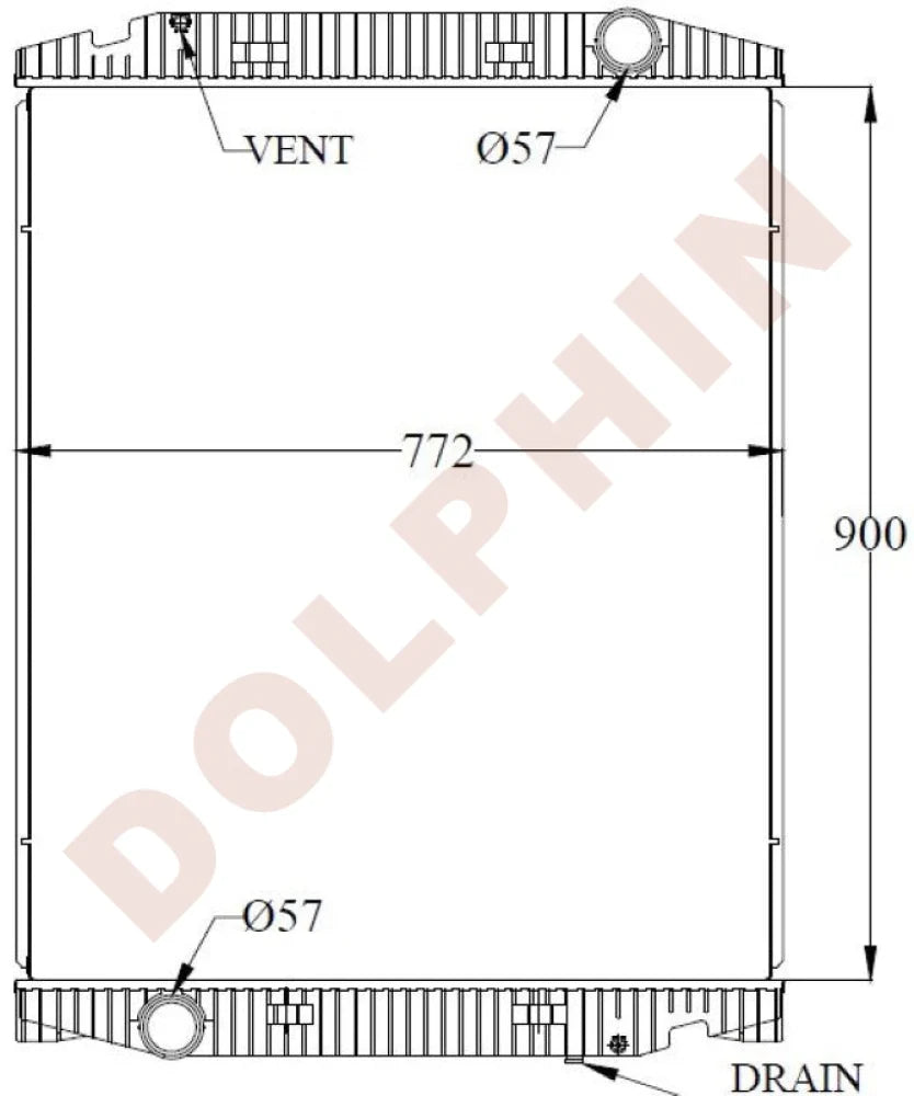 IVECO Radiator - Stralis 260S40 260S43 440S40 440S43 - 900 x 772 x 48 ...