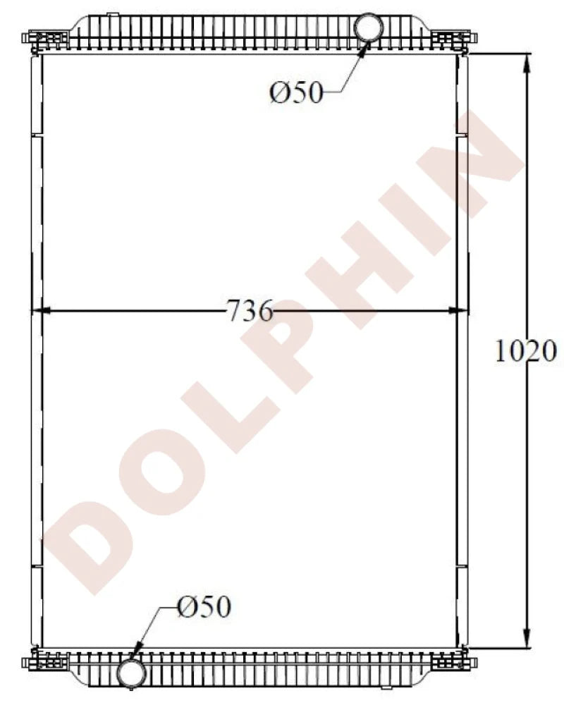 Man Radiator MAN Radiator - EL EM NG LION CITY - 1020 x 736 x 48 mm | Dolphin Catalogue