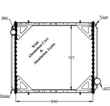 Load image into Gallery viewer, FREIGHTLINER Radiator, Year 1990-2005
