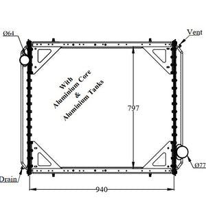 FREIGHTLINER Radiator, Year 1990-2005