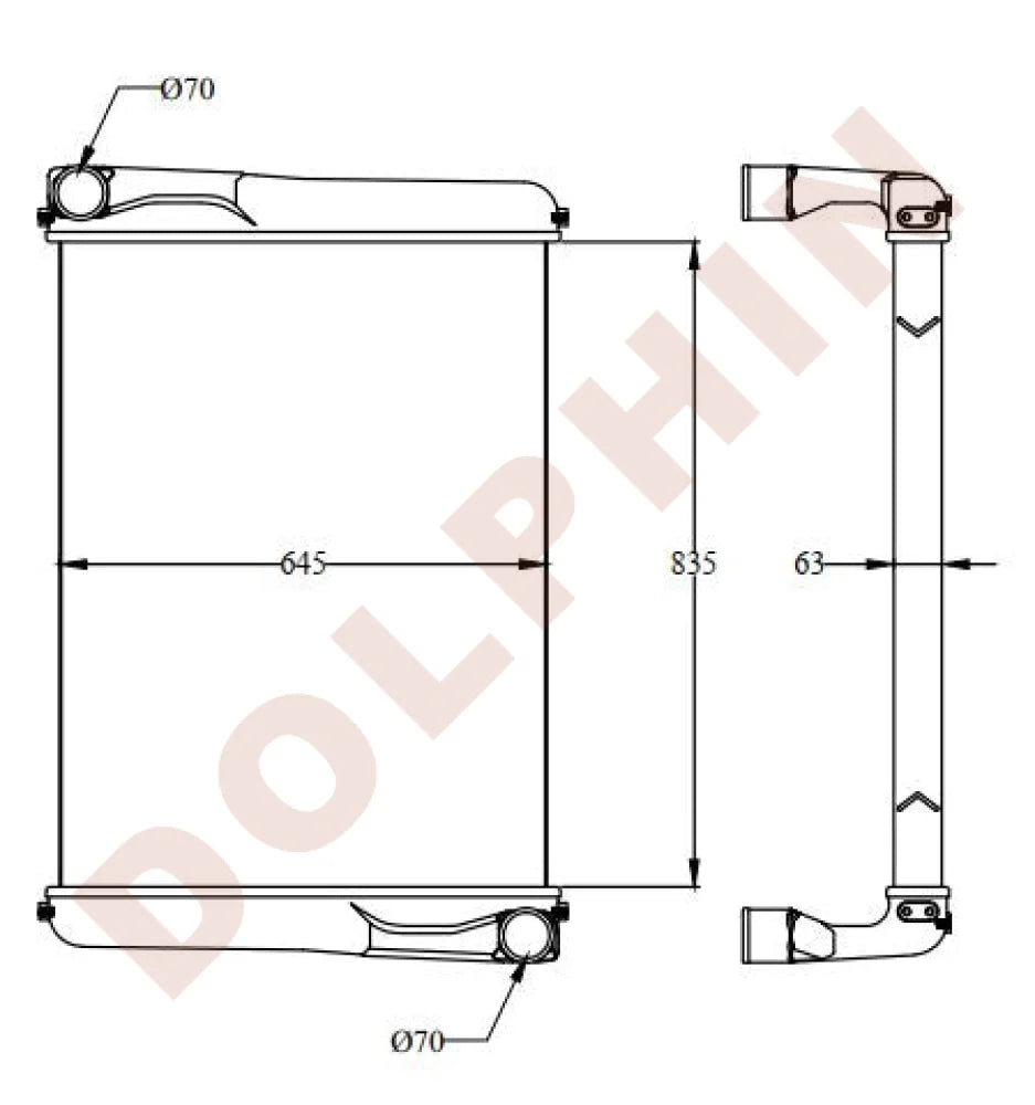 Charge Air Cooler - NISSAN UD