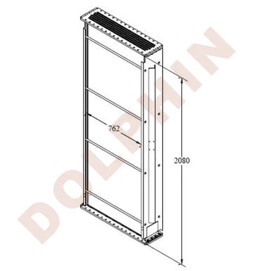 Core - LOCO CORE 6 Row Mechanical Bond Radiator Core - | Dolphin