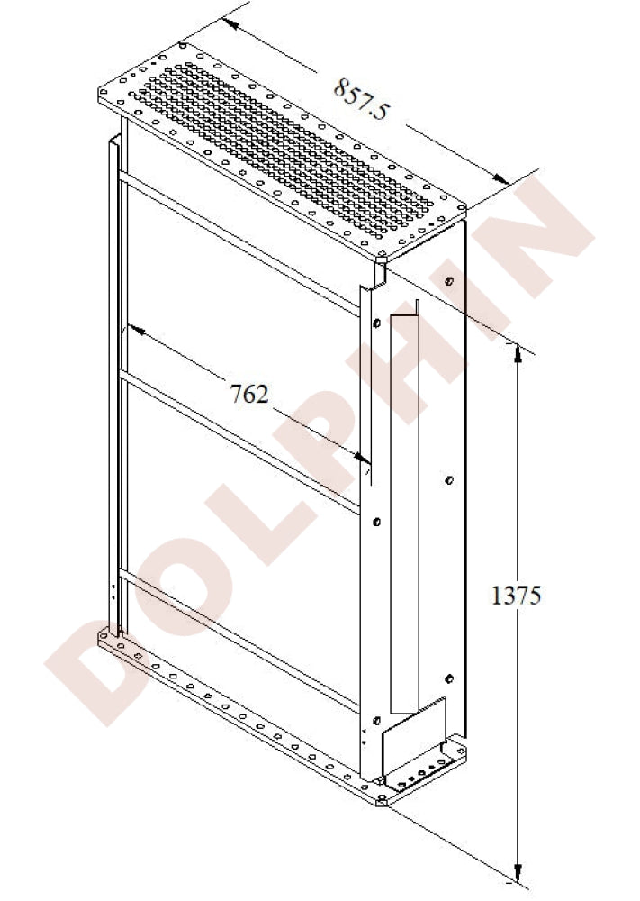 Core - LOCO CORE 8 Row Mechanical Bond Radiator Core -