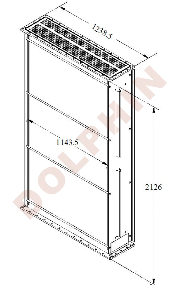 Core - LOCO CORE 10 Row Mechanical Bonded Radiator Core -