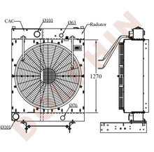 Load image into Gallery viewer, CATERPILLAR Combi Cooler - CAT C15 - Radiator : 1270 x 702 x 152 CAC : 1270 x 497 x 113 mm
