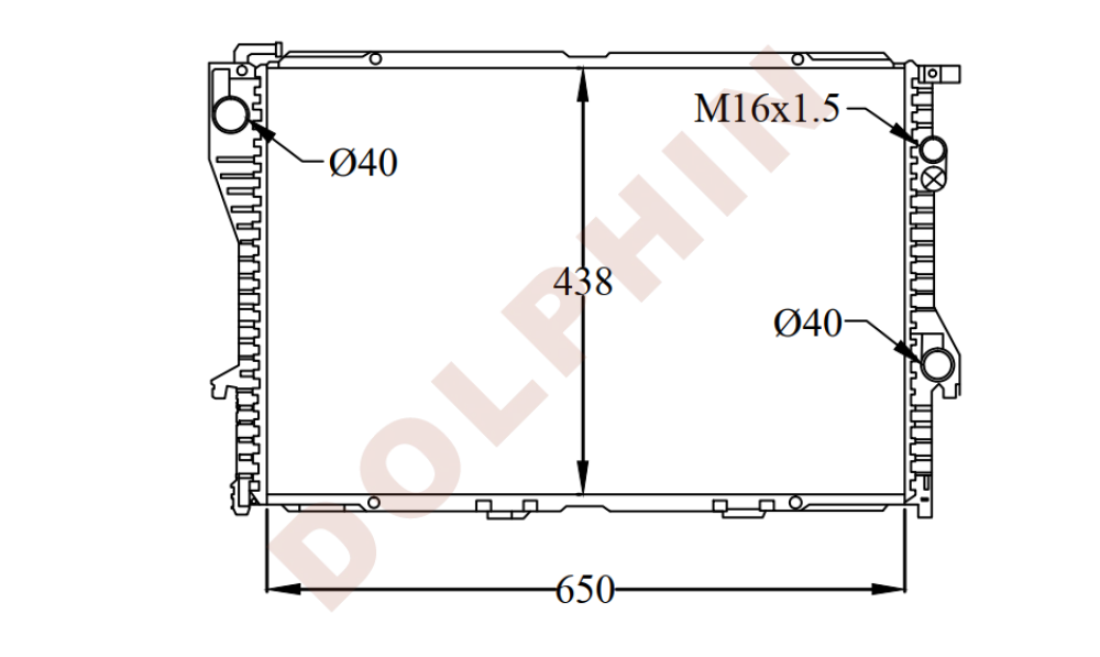 BMW RADIATOR - 3.2i 3.3i 5.7i V12 6.0i V12 4.4i V8 TURBO 520i 523i 528i 535i 540i 728i 728iL 730i 730iL 735i 735iL 740i