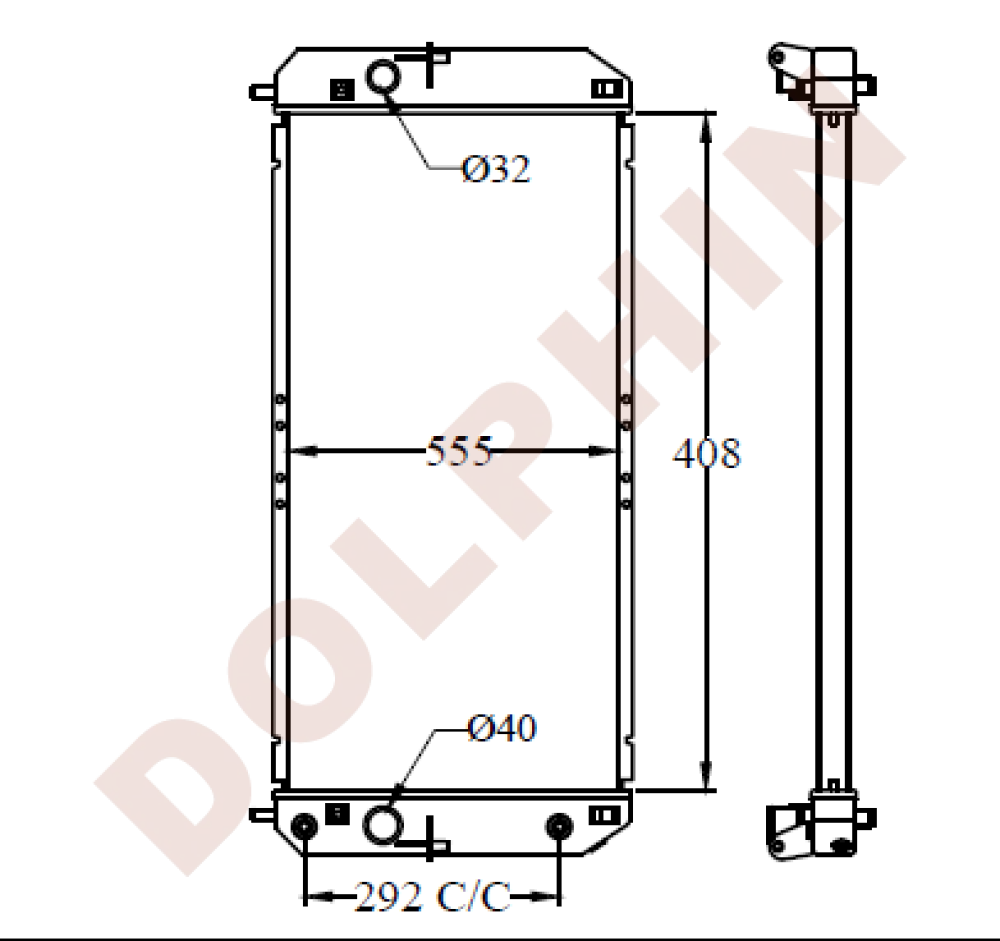 CADILLAC Radiator - CADILLAC DeVille - 775 x 378 x 46 mm | Dolphin ...