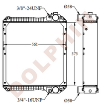 Load image into Gallery viewer, Radiator For Case Aluminum Plastic / 575 X 561 101 Mm
