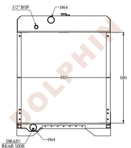 Caterpillar Radiator - 7C8627 Panel Radiator