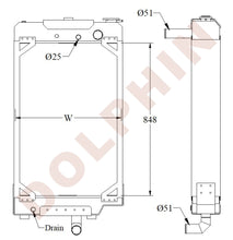 Cargar imagen en el visor de la galería, CATERPILLAR Radiator - C9/C12 IND Engine C9/C12 Engine - 848 x 588 x 114 mm Radiator
