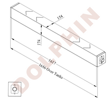 Cargar imagen en el visor de la galería, CATERPILLAR Radiator - CAT 777G - 1617 x 174 x 154 mm (Over Tanks: 1656 mm) - Radiator
