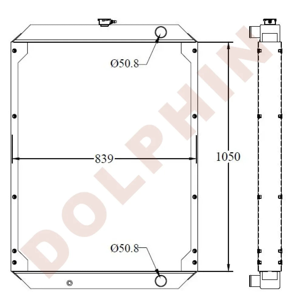 CATERPILLAR Radiator - Excavator 330C FM, 330C L, 330C MH - 1050 x 839 ...