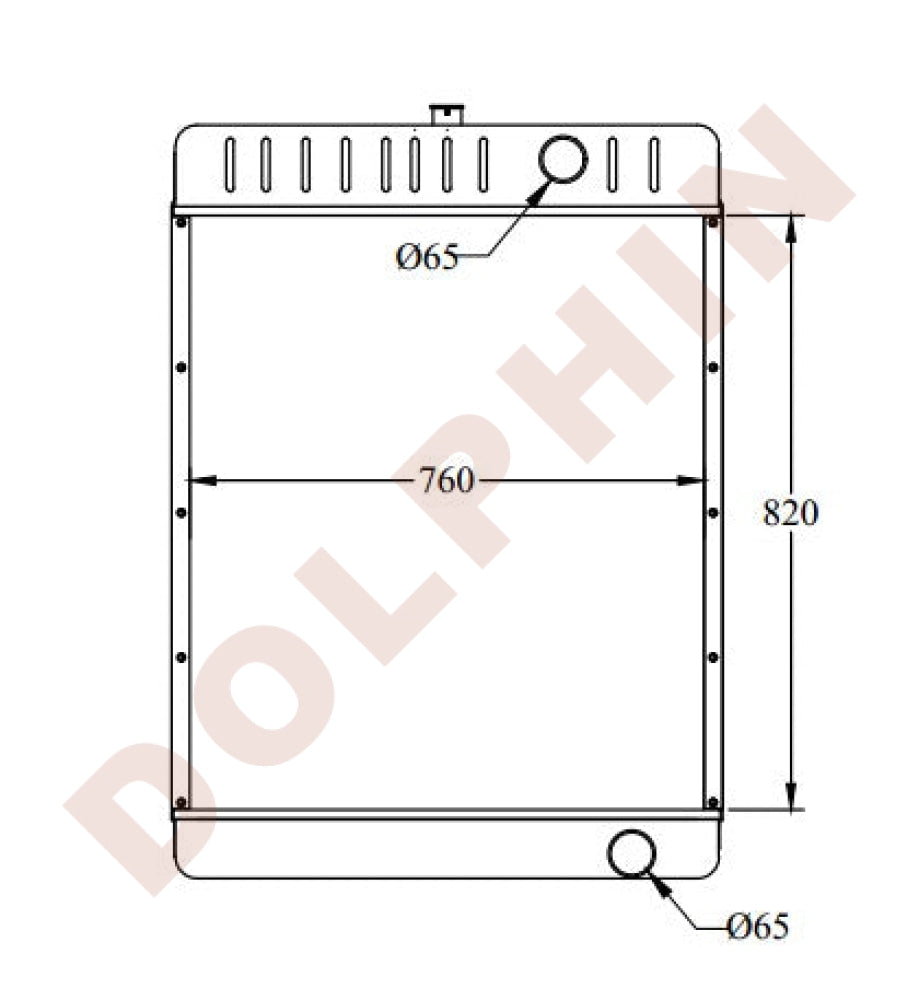 CATERPILLAR Radiator - CAT 3406 Engine - 820 x 710 x 105 mm