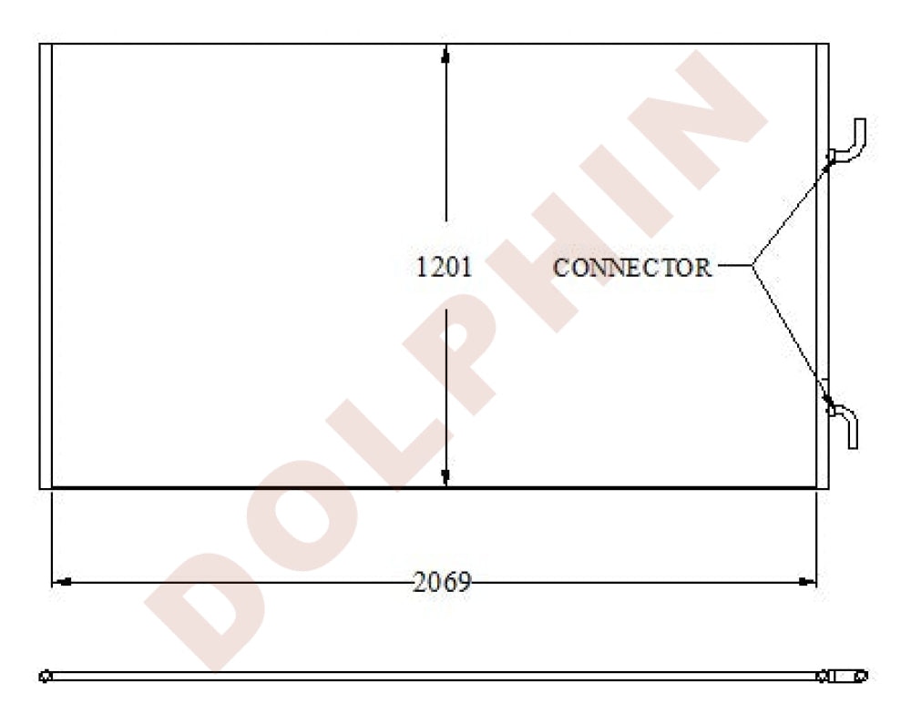 Condenser - 2069 x 1201 x 25mm Condenser