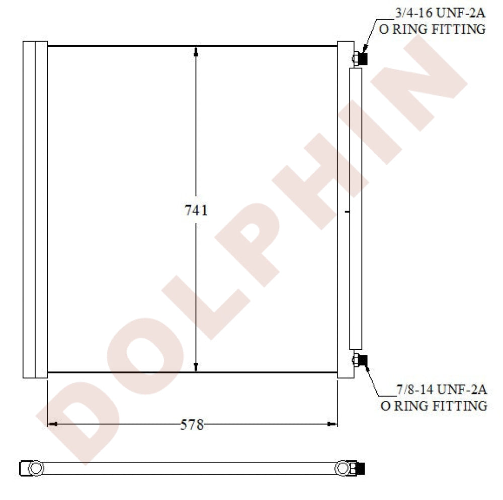 Condenser 578 x 741 x 25 mm Condenser