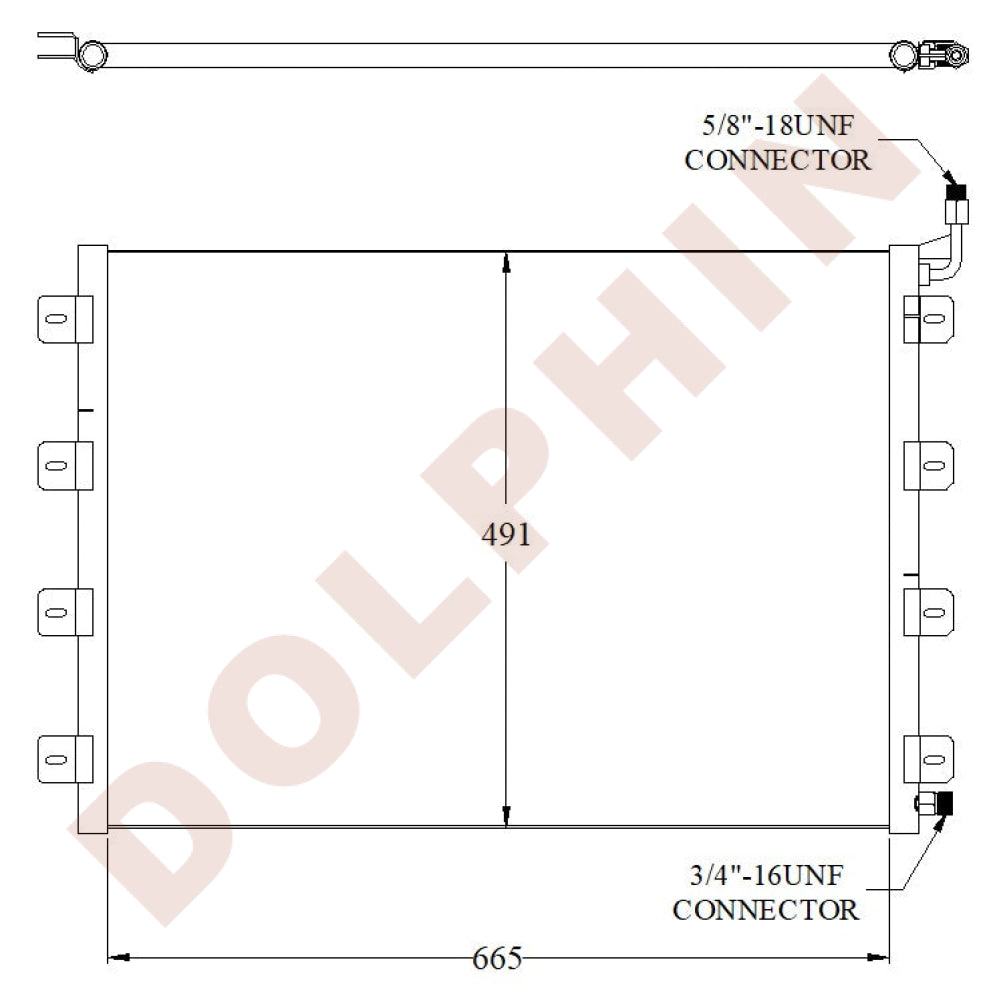 Condenser 665 x 491 x 20 mm Condenser