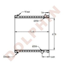 Load image into Gallery viewer, FORD Radiator - F600 F700 F800 FT900 Series (1990-1998) 670 x 719 x 45 mm Radiator
