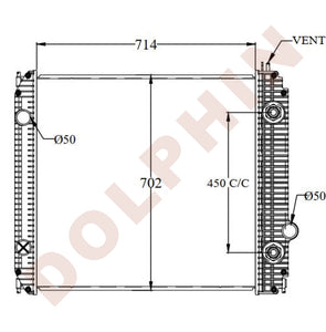 Ford 851 Radiator FORD Radiator - F650/750, F/B800F, FT900F, L/LT8501, 8511, 8513 (1995 ...