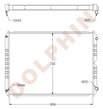 تحميل الصورة إلى عارض المعرض، FORD Radiator - L 8000 9000 A-AT9500 - L-LT9500 Series - 950 x 726 x 52 mm Radiator
