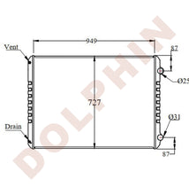 Cargar imagen en el visor de la galería, FORD Radiator - LN/LS/LT 9000 Series (1988-1990) 949 x 727 x 61 mm Radiator
