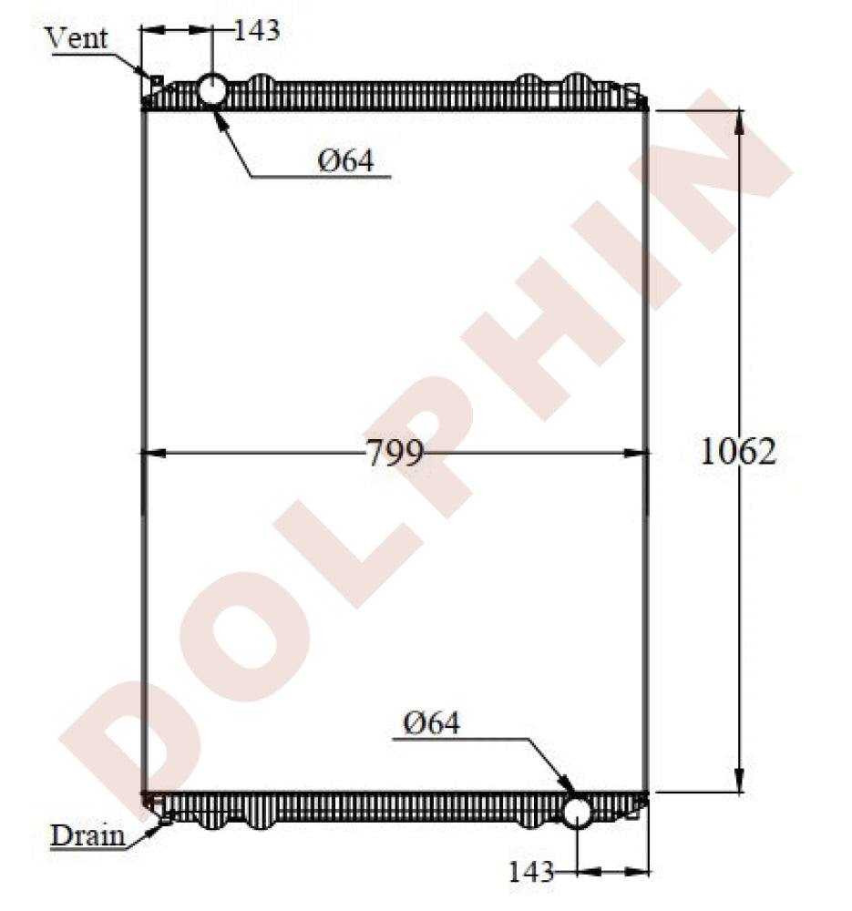 6601356 Radiator FREIGHTLINER Radiator - 112/120, CST120, FL60, 70, FLD120, M2-112 - 10 ...