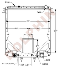 تحميل الصورة إلى عارض المعرض، FREIGHTLINER Radiator 2008- 987 x 1005 x 54mm Radiator
