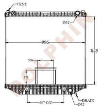 تحميل الصورة إلى عارض المعرض، FREIGHTLINER Radiator - Business class (2010-2013) 845 x 1006 x 48 mm Radiator

