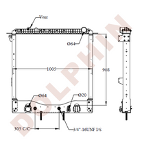Load image into Gallery viewer, FREIGHTLINER Radiator - Business Class M2 112 Newer Cascadia 908 x 1005 x 54 mm Radiator
