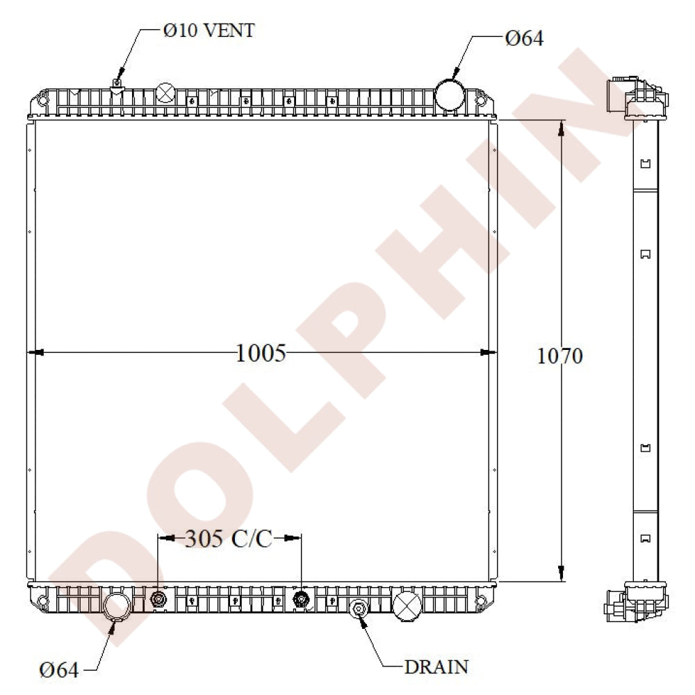 FREIGHTLINER Radiator - Cascadia 113/125, Century Class Columbia 112/1 ...