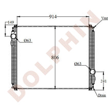 Load image into Gallery viewer, FREIGHTLINER Radiator - Century class C120 CST112/120 Columbia 112/120/ CST112/120 FL70,80 FLD120/SD M2-106/112 chassis
