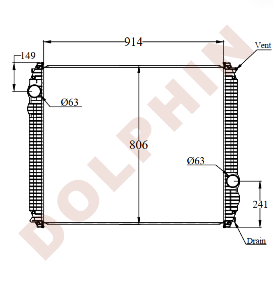 FREIGHTLINER Radiator - Century class C120 CST112 120 Columbia 112 120/ CST112 120 FL70 80 FLD120/SD M2-106/112 chassis