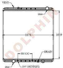 Load image into Gallery viewer, FREIGHTLINER Radiator - Coronado CC CD Western Star (2008-2015) 1019 x 1078 x 54 mm Radiator
