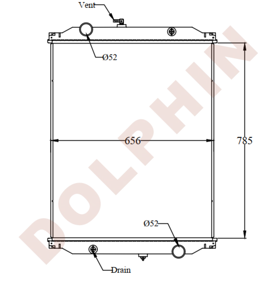 FREIGHTLINER Radiator - FE, RE, STC series School Bus TC/1000, TC/2000 ...