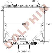 Cargar imagen en el visor de la galería, FREIGHTLINER Radiator - W95 114D - 908 x 1078 x 54 mm Radiator
