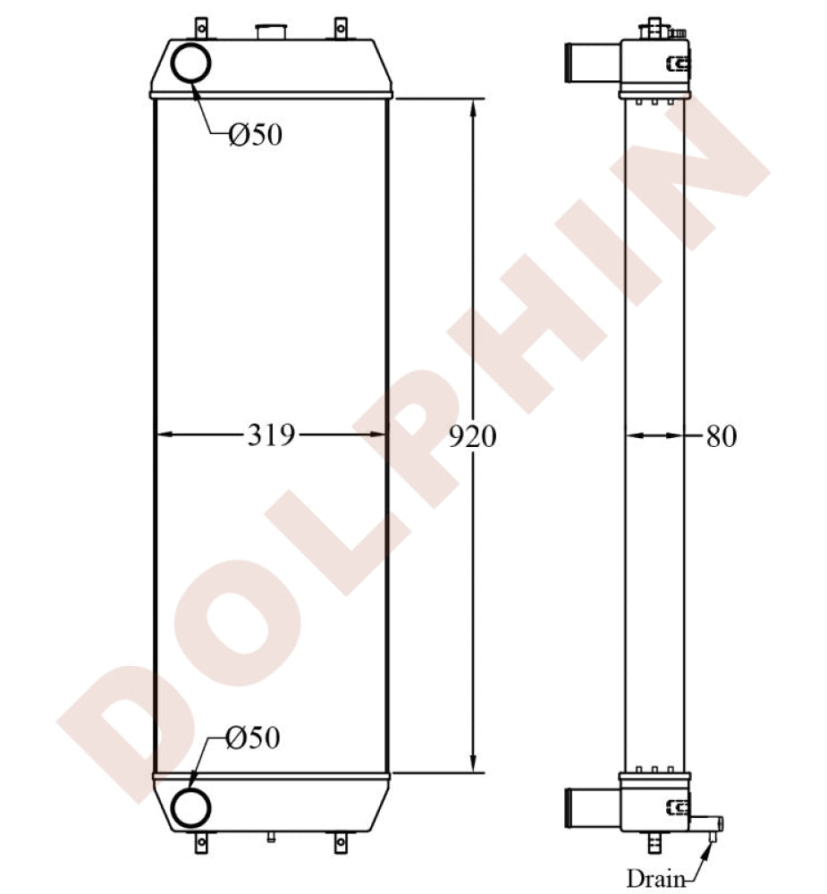 HITACHI Radiator, | Dolphin Catalogue