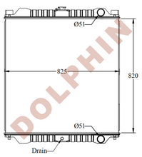 Load image into Gallery viewer, HITACHI Radiator - Excavator ZX200 225USR-3 - 820 x 825 x 61 mm - Radiator
