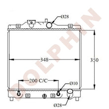 تحميل الصورة إلى عارض المعرض، HONDA RADIATOR - 1.3i 16V 1.5i 16V 1.4i 1.5i 1.6 VTECH 1.6i 16V 1.6i (1991-2001) 350 x 348 x 26 mm Radiator
