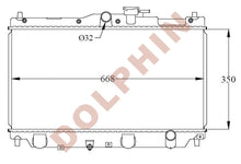تحميل الصورة إلى عارض المعرض، HONDA RADIATOR - 1.8i 16V 2.0i 16V 2.2i 16V 618 1.8i 16V 620 2.0i 16V (1990-1998) 350 x 668 x 32 mm Radiator
