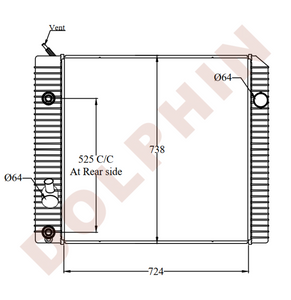 International 2008 & Newer Durastar 4000 Series Radiator