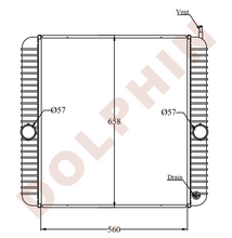 Load image into Gallery viewer, International / Navistar 3000 3600 3800 4200 4300 4400 Series Radiator Aluminum Plastic 560 X 658
