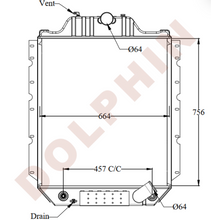 Load image into Gallery viewer, INTERNATIONAL Radiator - 1853 3800 4300 4600 4700/LP 4800 4900 756 x 664 x 45 mm Radiator
