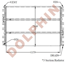 Load image into Gallery viewer, INTERNATIONAL Radiator - Workstar 7400 7500 7600 7700 (2010-2013) 1159 x 946 x 26 mm - Radiator
