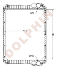 Load image into Gallery viewer, Radiator For Jcb Aluminum Plastic / 638 X 521 101 Mm
