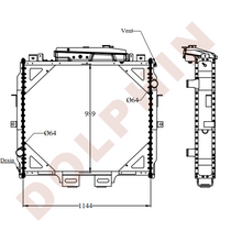 Load image into Gallery viewer, KENWORTH Radiator - C500 1144 x 989 x 92 mm Radiator
