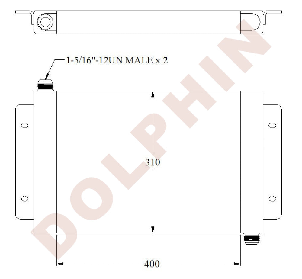 KIRLOSKAR Oil Cooler 400 x 310 x 50 mm Oil Cooler