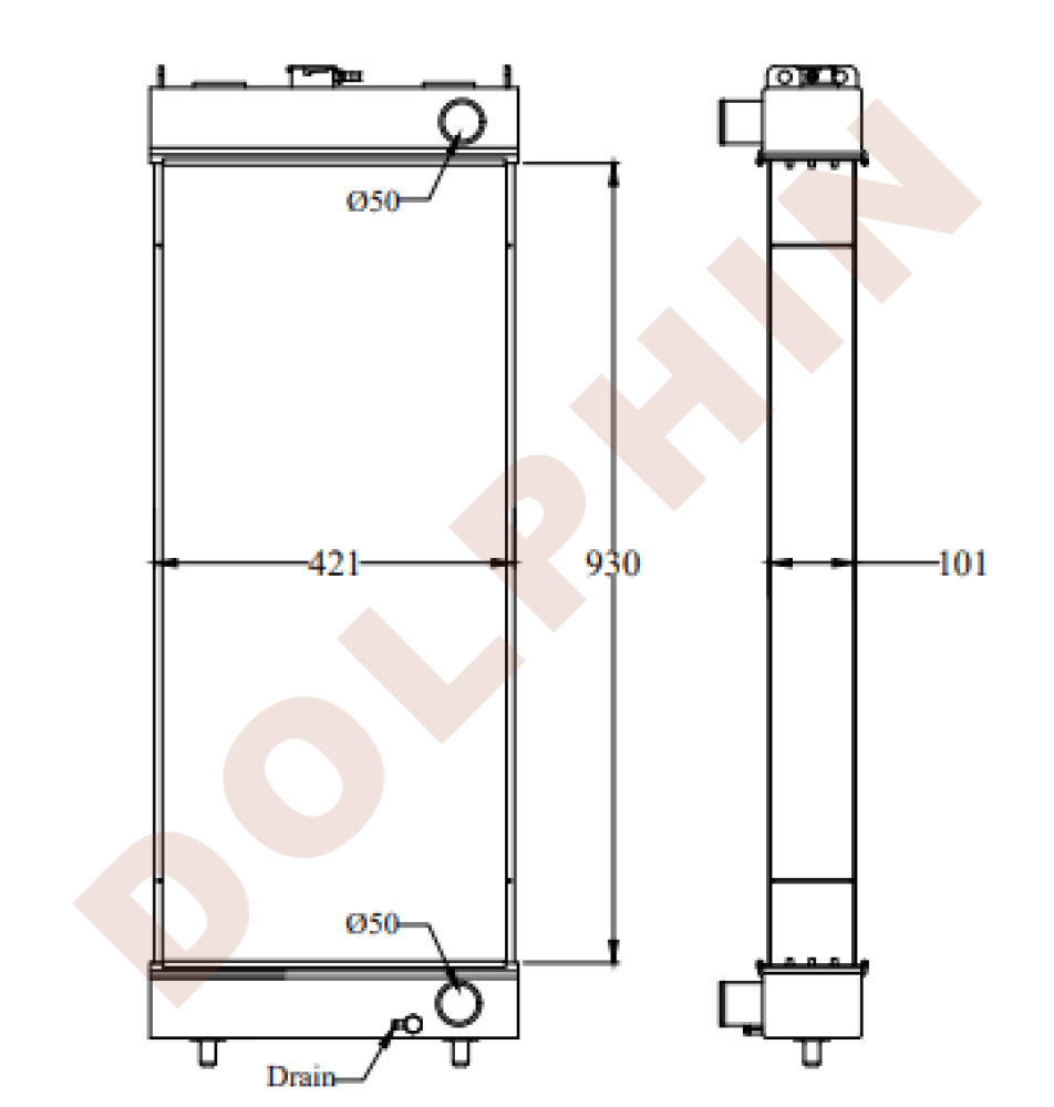 Komatsu Excavator Pc138Us-10 Radiator